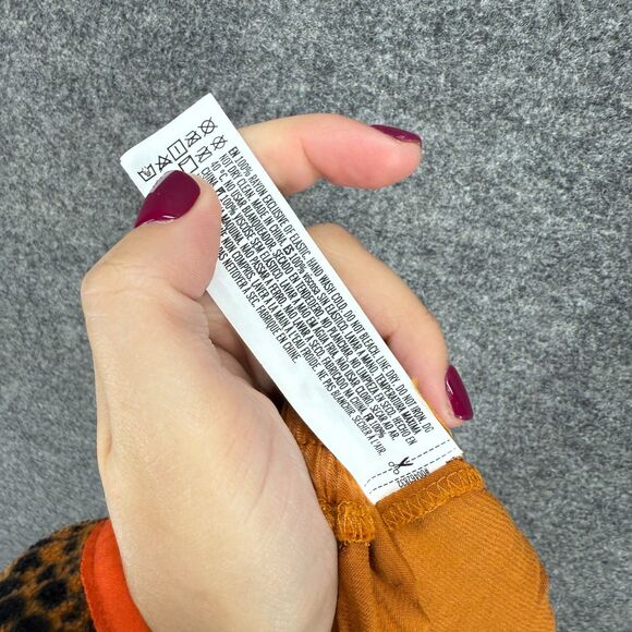 New Forever 21 Pants Women 1X Plus Brown High Rise Flat Front Elastic Waist - Picture 8 of 9